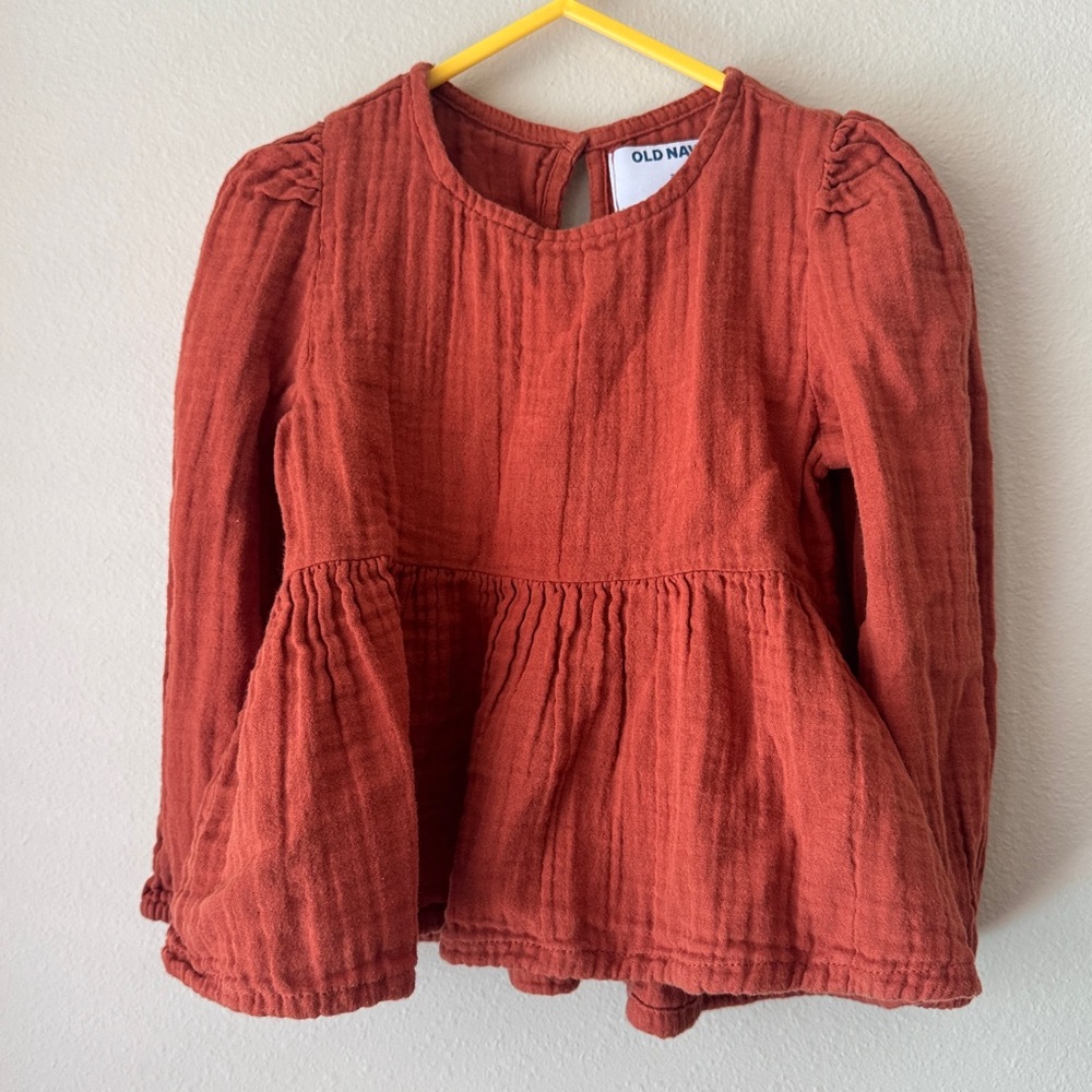 Old Navy Terracotta Textured Blouse